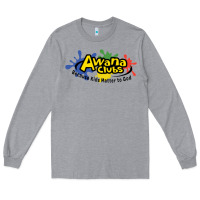 Heather Grey Vintage-Awana clubs Long Sleeve Tee - ArtMosaic