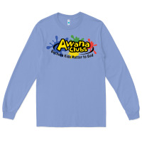 Colony Blue Vintage-Awana clubs Long Sleeve Tee - ArtMosaic