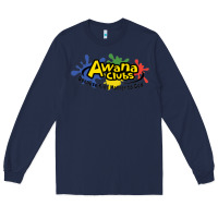 Navy Vintage-Awana clubs Long Sleeve Tee - ArtMosaic