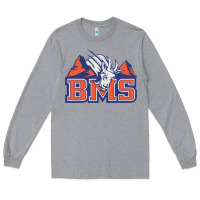 Heather Grey blue mountain state Long Sleeve Tee - ArtMosaic