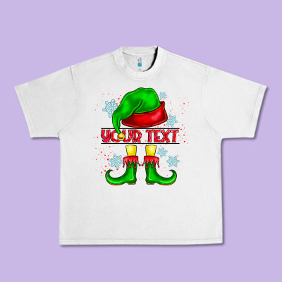 Elf Your Text Urban Heavy Tee Designed By Cowhidedigitalart
