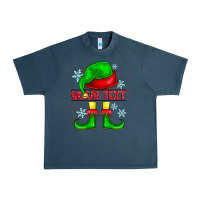 Midnight Navy Elf Your Text Urban Heavy Tee - CowhideDigitalArt