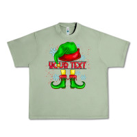 Oil Green Elf Your Text Urban Heavy Tee - CowhideDigitalArt