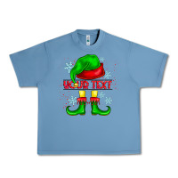 Pebble Blue Elf Your Text Urban Heavy Tee - CowhideDigitalArt