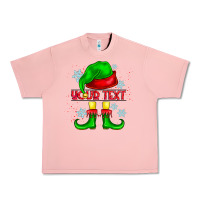 Salmon Elf Your Text Urban Heavy Tee - CowhideDigitalArt