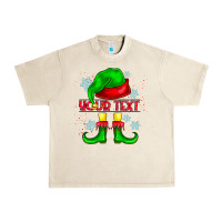 Sandshell Elf Your Text Urban Heavy Tee - CowhideDigitalArt