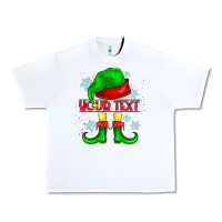 White Elf Your Text Urban Heavy Tee - CowhideDigitalArt