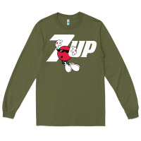 Army Green cool spot,uncola 7up Long Sleeve Tee - ArtMosaic