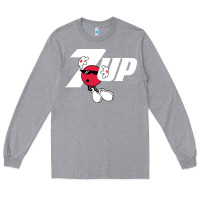 Heather Grey cool spot,uncola 7up Long Sleeve Tee - ArtMosaic