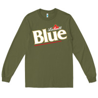 Army Green labatt blue beer Long Sleeve Tee - ArtMosaic