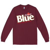 Burgundy labatt blue beer Long Sleeve Tee - ArtMosaic