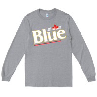 Heather Grey labatt blue beer Long Sleeve Tee - ArtMosaic