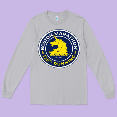 Boston Marathon Long Sleeve Tee Designed By Artmosaic