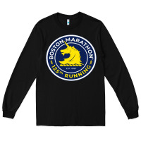 Black boston marathon Long Sleeve Tee - ArtMosaic