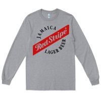 Heather Grey jamaica red stripe lager beer Long Sleeve Tee - ArtMosaic