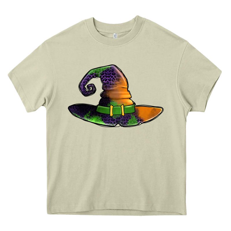 Purple Leopard Witch Hat Heavy Core Tee by Jasminsmagicworld | Teevron