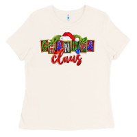 Bone Christmas Grandpa Claus Ladies Tee - FaDigitalArtStudio