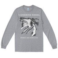 Heather Grey Catherine wheel, Catherine wheel art, Catherine wheel vintage, Catheri Long Sleeve Tee - ArtMosaic