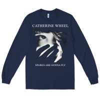 Navy Catherine wheel, Catherine wheel art, Catherine wheel vintage, Catheri Long Sleeve Tee - ArtMosaic