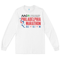 White PHILADELPHIA MARATHON Long Sleeve Tee - ArtMosaic