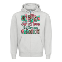 Dove Grey nurses cant fix stupid but we can sedate it Zipper Hoodie - RanaPortraitStore