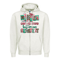 Oatmeal Heather nurses cant fix stupid but we can sedate it Zipper Hoodie - RanaPortraitStore