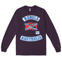 Plum rebel MC supporter Long Sleeve Tee - ArtMosaic