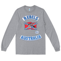 Heather Grey rebel MC supporter Long Sleeve Tee - ArtMosaic
