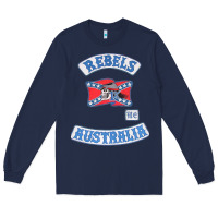 Navy rebel MC supporter Long Sleeve Tee - ArtMosaic