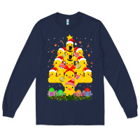 Navy duck rubber duck christmas tree duckie and quack christmas 123 Long Sleeve Tee - ArtMosaic