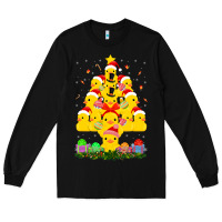 Black duck rubber duck christmas tree duckie and quack christmas 123 Long Sleeve Tee - ArtMosaic
