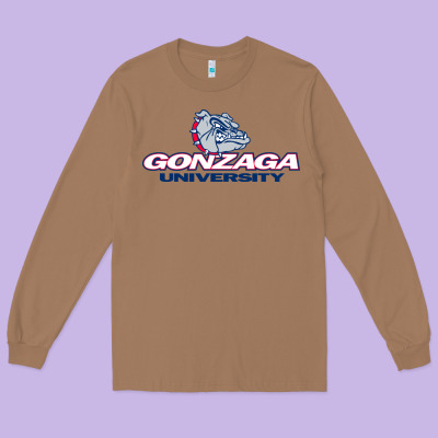 The Gonzaga Bulldogs Long Sleeve Tee Designed By Artmosaic