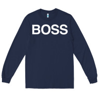 Navy boss premium Long Sleeve Tee - ArtMosaic