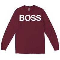 Burgundy boss premium Long Sleeve Tee - ArtMosaic