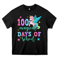 Black hundred magical days of school unicorn Heavy Core Tee - OliviaCreatesArt
