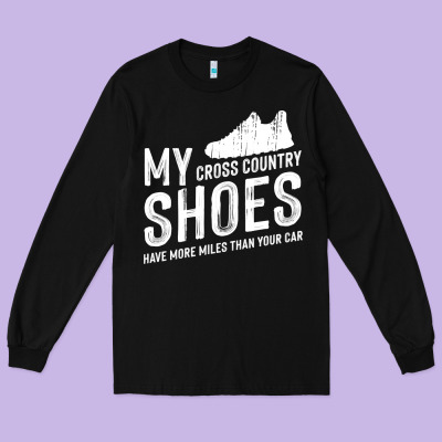 Cross Country Running   Xc Run Runner Pullover Hoodie Long Sleeve Tee Designed By Artmosaic