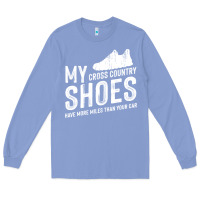 Colony Blue cross country running   xc run runner pullover hoodie Long Sleeve Tee - ArtMosaic