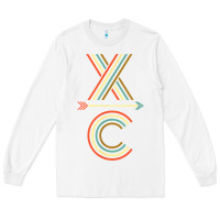 White X-Country Design For Cross Country Runners and Coaches Long Sleeve Tee - ArtMosaic