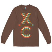 Chestnut X-Country Design For Cross Country Runners and Coaches Long Sleeve Tee - ArtMosaic