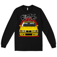 Black Yellow E36 Long Sleeve Tee - ArtMosaic