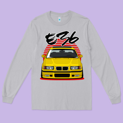 Yellow E36 Long Sleeve Tee Designed By Artmosaic