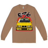 Toasted Coconut Yellow E36 Long Sleeve Tee - ArtMosaic
