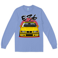 Colony Blue Yellow E36 Long Sleeve Tee - ArtMosaic