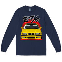 Navy Yellow E36 Long Sleeve Tee - ArtMosaic