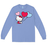 Colony Blue kitty Long Sleeve Tee - ArtMosaic