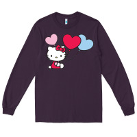 Plum kitty Long Sleeve Tee - ArtMosaic