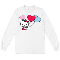 White kitty Long Sleeve Tee - ArtMosaic