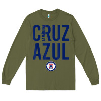 Army Green deportivo cruz azul t shirt Long Sleeve Tee - ArtMosaic