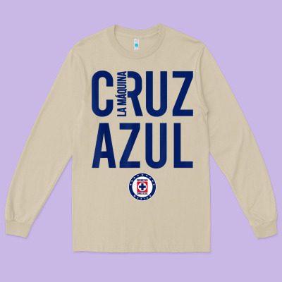 Deportivo Cruz Azul T Shirt Long Sleeve Tee Designed By Artmosaic