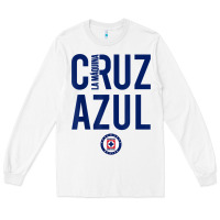 White deportivo cruz azul t shirt Long Sleeve Tee - ArtMosaic
